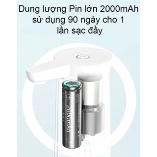 Vòi Bơm Nước Tự Động DSHJ-S-2004 Có Nút Bấm Lấy Nước Tiện Dụng, Có Đèn LED, Dây Sạc