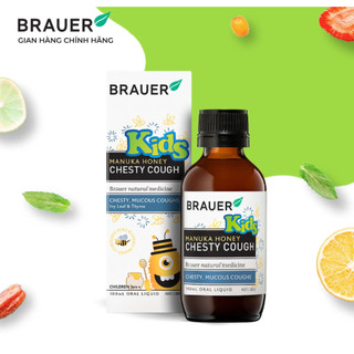 Brauer Chesty Cough Giảm Ho Có Đàm Dạng Lỏng Hộp 100ML Cho Bé Trên 2 Tuổi Maxwell
