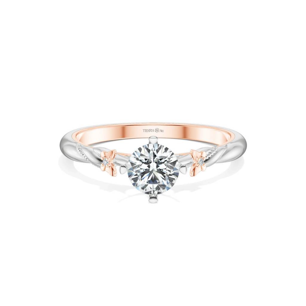 [CHAT TRƯỚC KHI ĐẶT] Nhẫn Cầu Hôn Tierra Butterfly Cathedral NCH1025 Vàng 14K/ 18K, Đính Đá CZ, Thiết Kế Lộng Lẫy