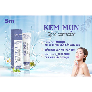 Kem Mụn Spot Corrector - Giúp Làm Êm Dịu Da, Ngăn Ngừa Mụn Và Làm Mờ Thâm Sẹo Tuýp 15g