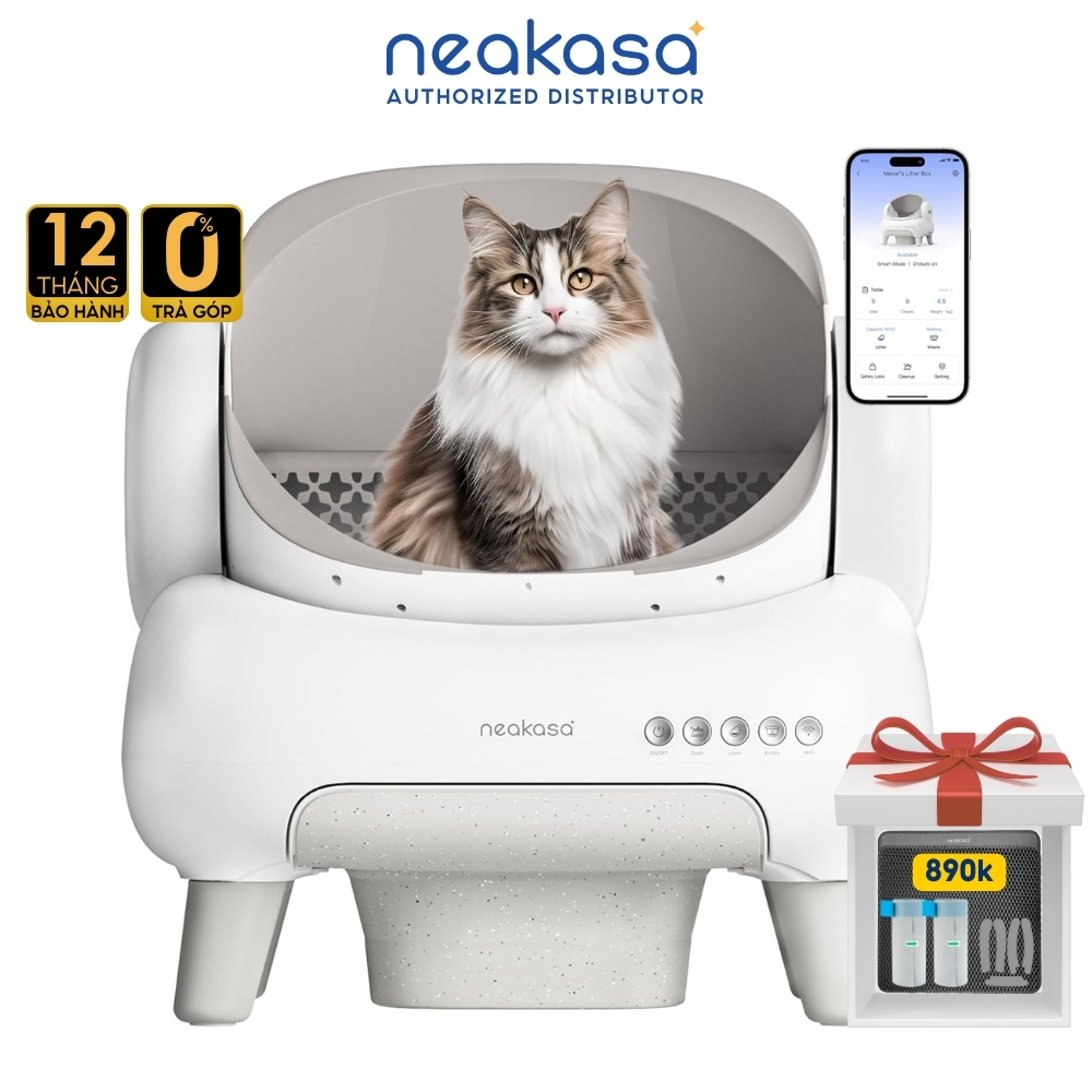 Ảnh Máy dọn vệ sinh cho mèo NEAKASA M1 - Thiết kế OPEN-TOP Nhà vệ sinh cho mèo từ 1 - 15 kg 1