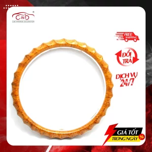 Bọc Vô Lăng CIND P450 Vân Gỗ Size M (37cm-38cm) Phù Hợp Nhiều Dòng Xe Da PU Lõi Trắng Mềm Trống Trượt Khi Lái Xe