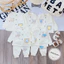Bộ Nỉ Thu Đông AKIMON Cho Bé Trai Bé Gái Sơ Sinh 3-9kg nền kem phối màu mềm mịn giữ nhiệt AK01 Đậu Đậu Store