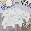Bộ Nỉ Thu Đông AKIMON Cho Bé Trai Bé Gái Sơ Sinh 3-9kg nền kem phối màu mềm mịn giữ nhiệt AK01 Đậu Đậu Store