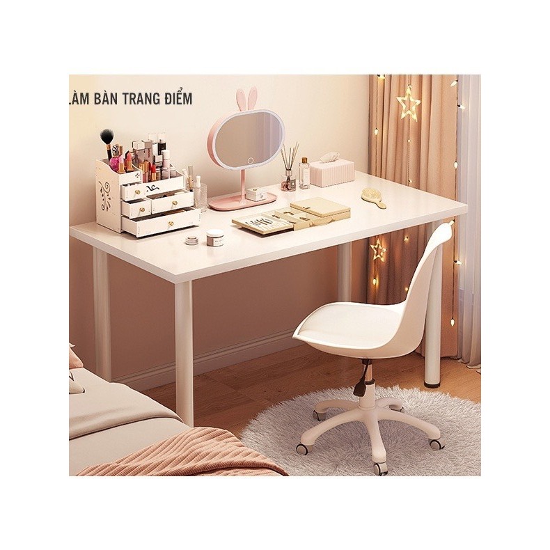 Bàn làm việc, bàn gaming thiết kế hiện đại decor trang trí nhà, bàn chân trụ tròn phong cách hiện đại chính hãng