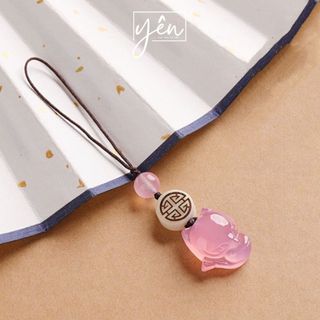 Móc treo HolyLing - Đ.á Chalcedony - Quà Tặng Ý Nghĩa Mang Lại Tình Duyên, May Mắn