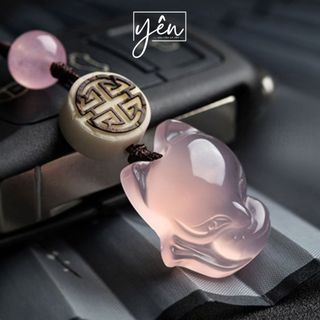 Móc treo HolyLing - Đ.á Chalcedony - Quà Tặng Ý Nghĩa Mang Lại Tình Duyên, May Mắn