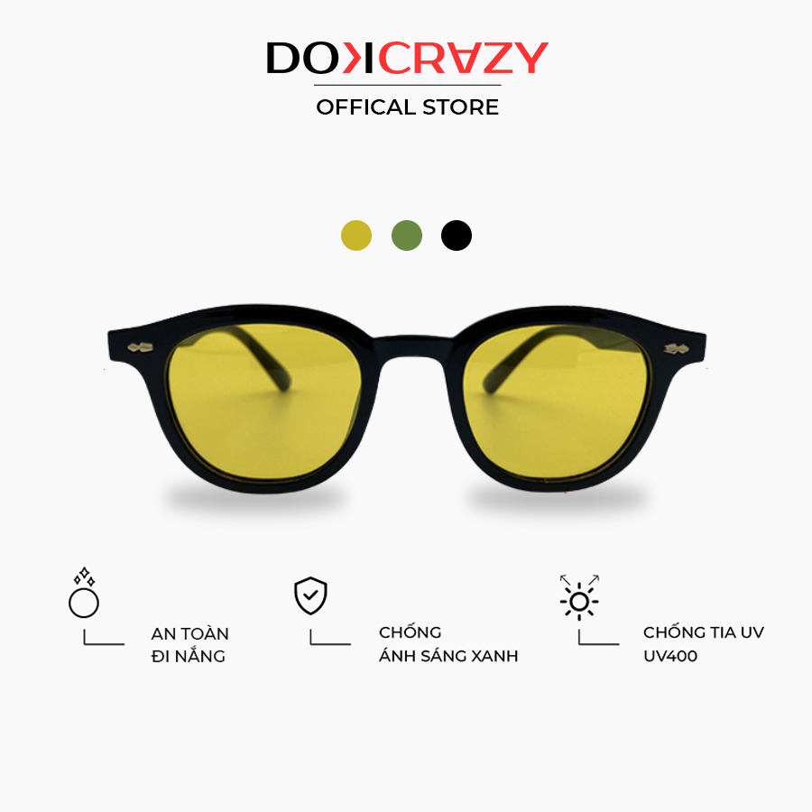Ảnh Kính mát DOKCRAZY TIGA cao cấp, thiết kế Basic dễ phối đồ, chống UV400 sang chảnh Hot Trend Hàn Quốc 1