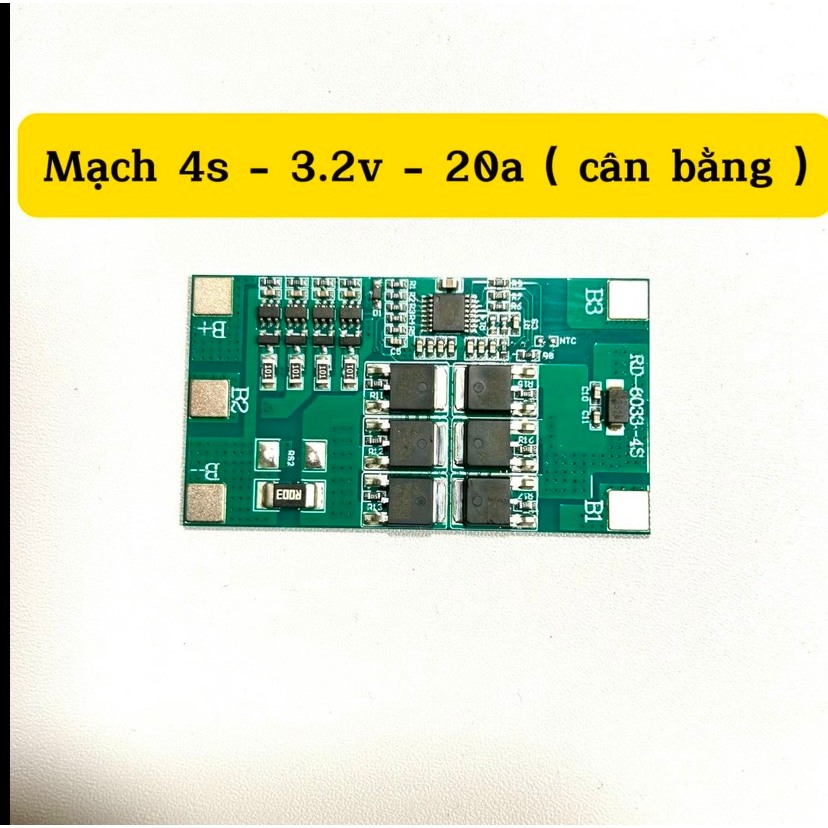 Mạch sạc bảo vệ pin 32650 4S 30 BMS 20A 14.8V LifePo4 LiFe | Shopee ...