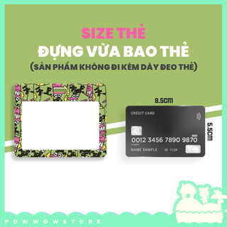 Bao Đựng Thẻ Nhân Viên Ngang Nhựa ABS Hoạ Tiết Sanrio & Shin - Phụ Kiện Hoạt Hình Cute