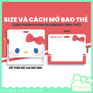Bao Đựng Thẻ Nhân Viên Ngang Nhựa ABS Hoạ Tiết Sanrio & Shin - Phụ Kiện Hoạt Hình Cute