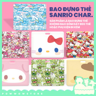 Bao Đựng Thẻ Nhân Viên Ngang Nhựa ABS Hoạ Tiết Sanrio & Shin - Phụ Kiện Hoạt Hình Cute