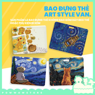 Bao Đựng Thẻ Nhân Viên Ngang Nhựa ABS Hoạ Tiết Painting Abstract Trừu Tượng - Phụ Kiện Phong Cách Nghệ Thuật