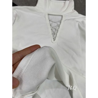 Áo Giữ Nhiệt Cổ 3f Thiết kế Dây Đan Cách Điệu New Trend