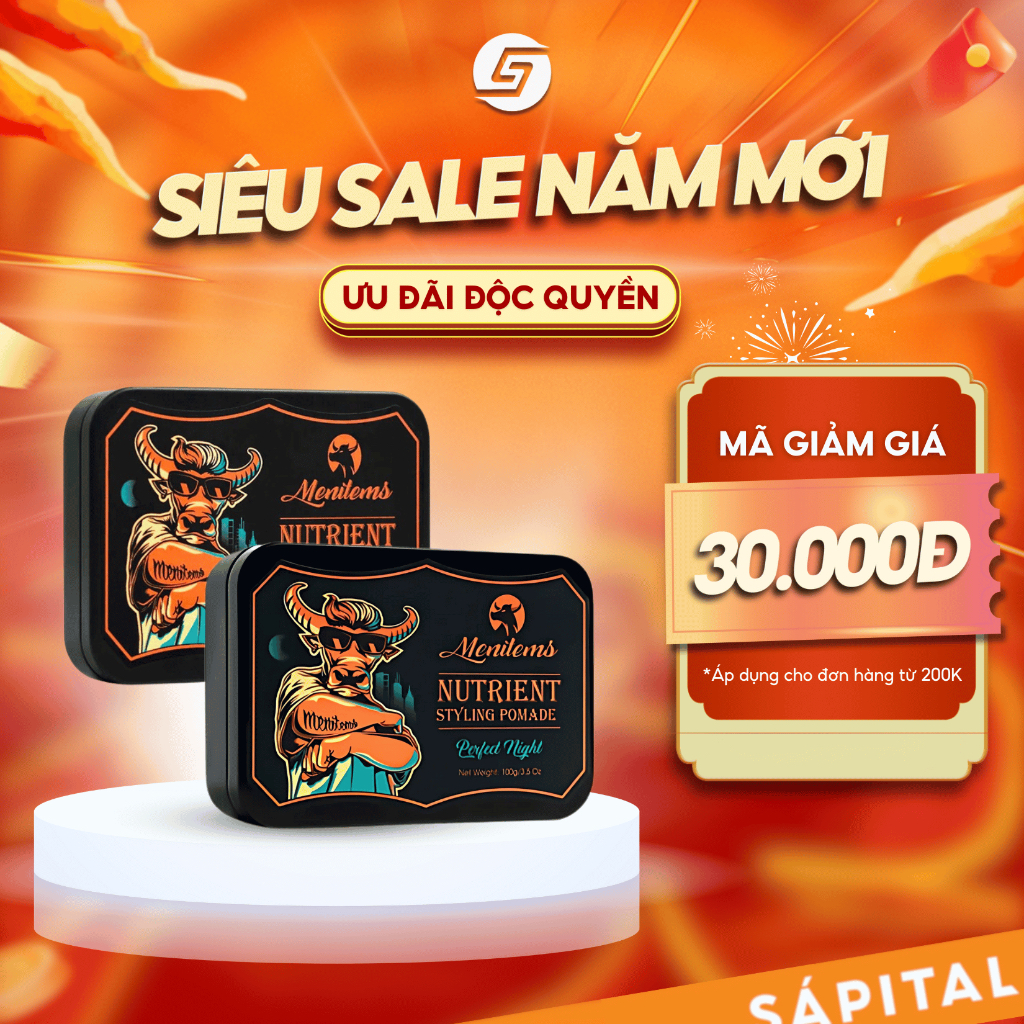 Sáp vuốt tóc Menitems Perfect Night-Sáp dưỡng tạo kiểu tự nhiên lên đến ...