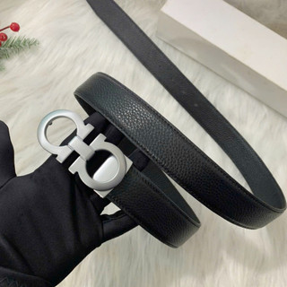 Thắt lưng nam bấm lỗ dây nịt công sở khóa số 8 tặng đinh
