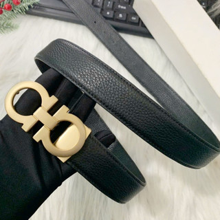 Thắt lưng nam bấm lỗ dây nịt công sở khóa số 8 tặng đinh