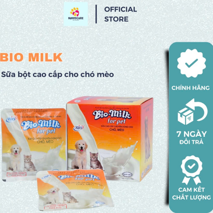 Sữa Bột Cao Cấp BIO MILK 100gr Dùng Cho Chó Mèo | Shopee Việt Nam