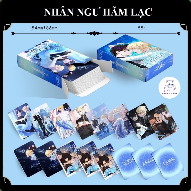 (sẵn) Nhân ngư hãm lạc Hộp thẻ card laser 55 tấm 2025 Photo card ...