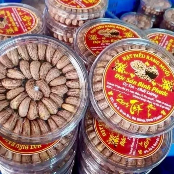 HẠT ĐIỀU RANG MUỐI LOẠI 1 XẾP HOA ĐẸP PHÙ HỢP BIẾU TẶNG