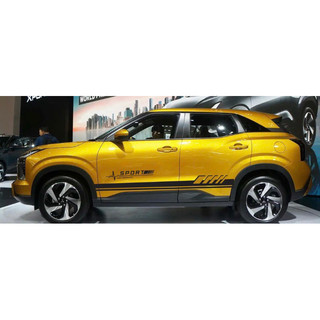 Tem 2 bên Sườn Xe Ô TÔ Mitsubishi XForce,Team Decal Oto Sport