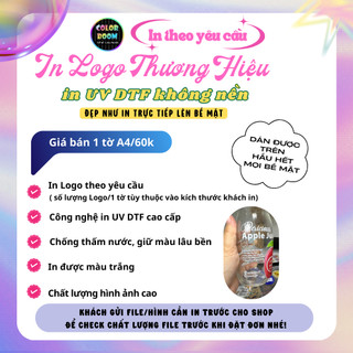In Logo UV DTF theo yêu cầu - In logo thương hiệu - Sắc Nét, Bền Bỉ, Nổi Bật Trên Mọi Chất Liệu