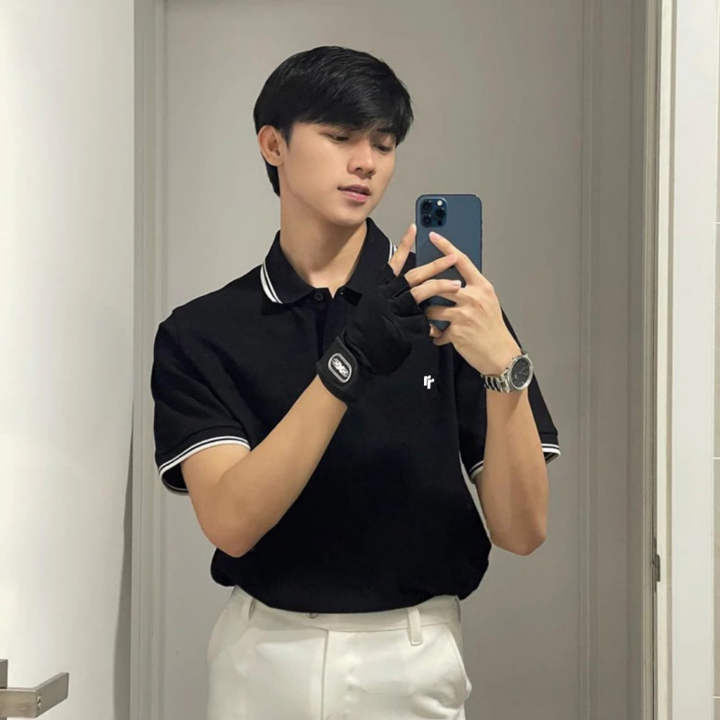 Áo Polo Local Brand RT CLASSY Bo Viền R12 Symbol Basic Nam/Nữ Trẻ Trung Vải Cotton Pique Chống Nhăn