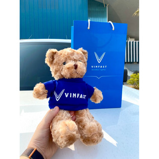 Gấu bông Vinfast xinh xắn, lông xoắn siêu mềm mịn và đáng yêu, size 30cm