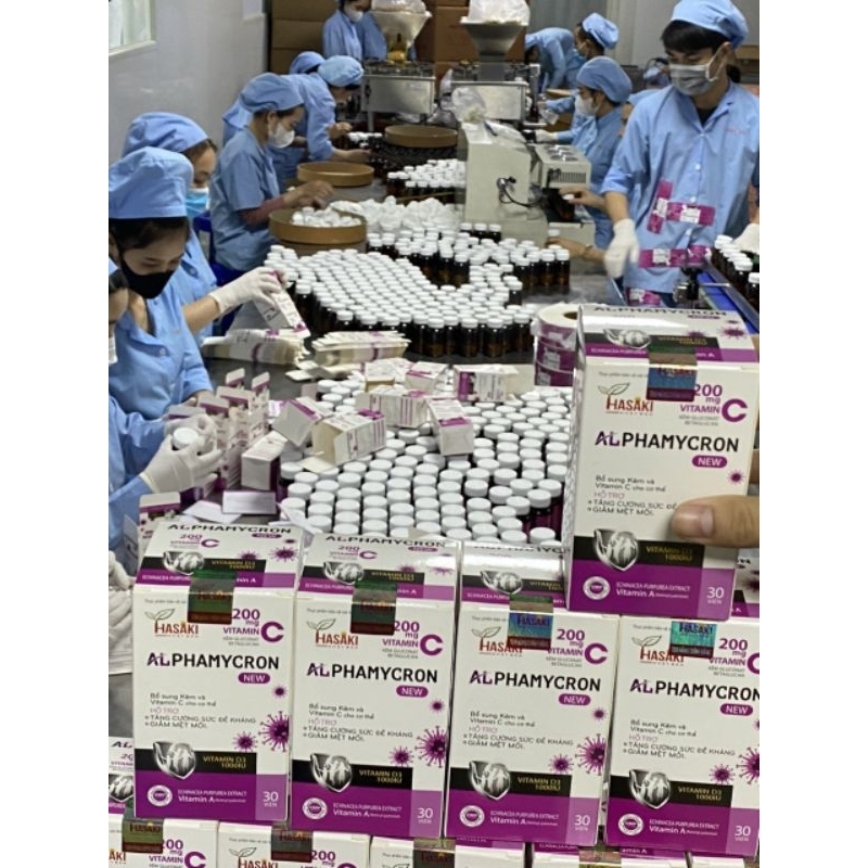 Viên Uống ALPHAMYCRON Lọ 30 viên .Hỗ Trợ Tăng Miễn Dịch Đào Thải thải hpv khỏi sùi mào gà