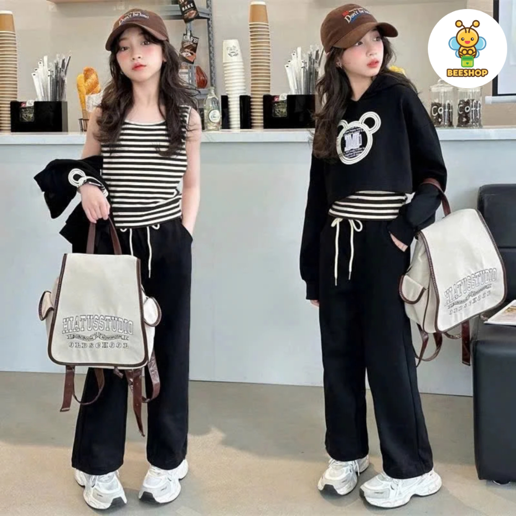 Bộ đồ cho bé gái size đại BEESHOP Set 3 chi tiết chữ M cho bé gái D25030