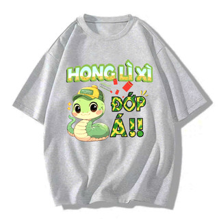 [MỚI] Áo Thun TẾT 2026 Unisex Hong Lixi ĐỚP Á, Áo Phông Nam Nữ Form Rộng Tay Lỡ Chất Thun Mềm Mịn