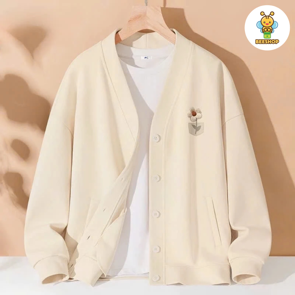 Áo khoác cài cúc in hoa cho bé gái size đại BEESHOP D25029