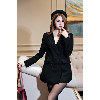 Áo blazer dáng suông 2 lớp đứng form Rubyhouse, áo vest đỏ nhung từ vải tuyết hàn 2 lớp cao cấp