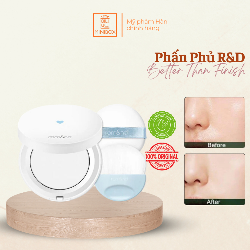 (VAT BILL) Phấn Phủ Dạng Nén Che Phủ Hoàn Hảo ROMAND Better Than Finish ...