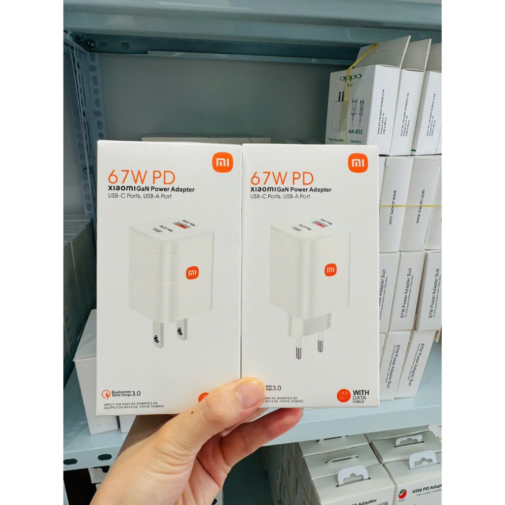 Bộ Sạc Xiaomi 67W 2 Cổng Tiện Lợi, Sạc An Toàn Thông Minh Đa Năng 1PD ...