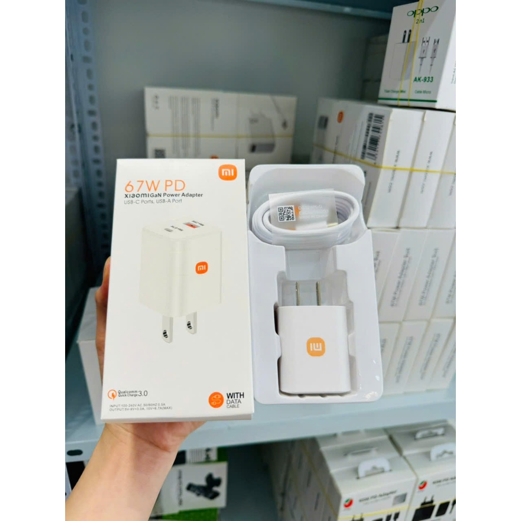 Bộ Sạc Xiaomi 67W 2 Cổng Tiện Lợi, Sạc An Toàn Thông Minh Đa Năng 1PD ...
