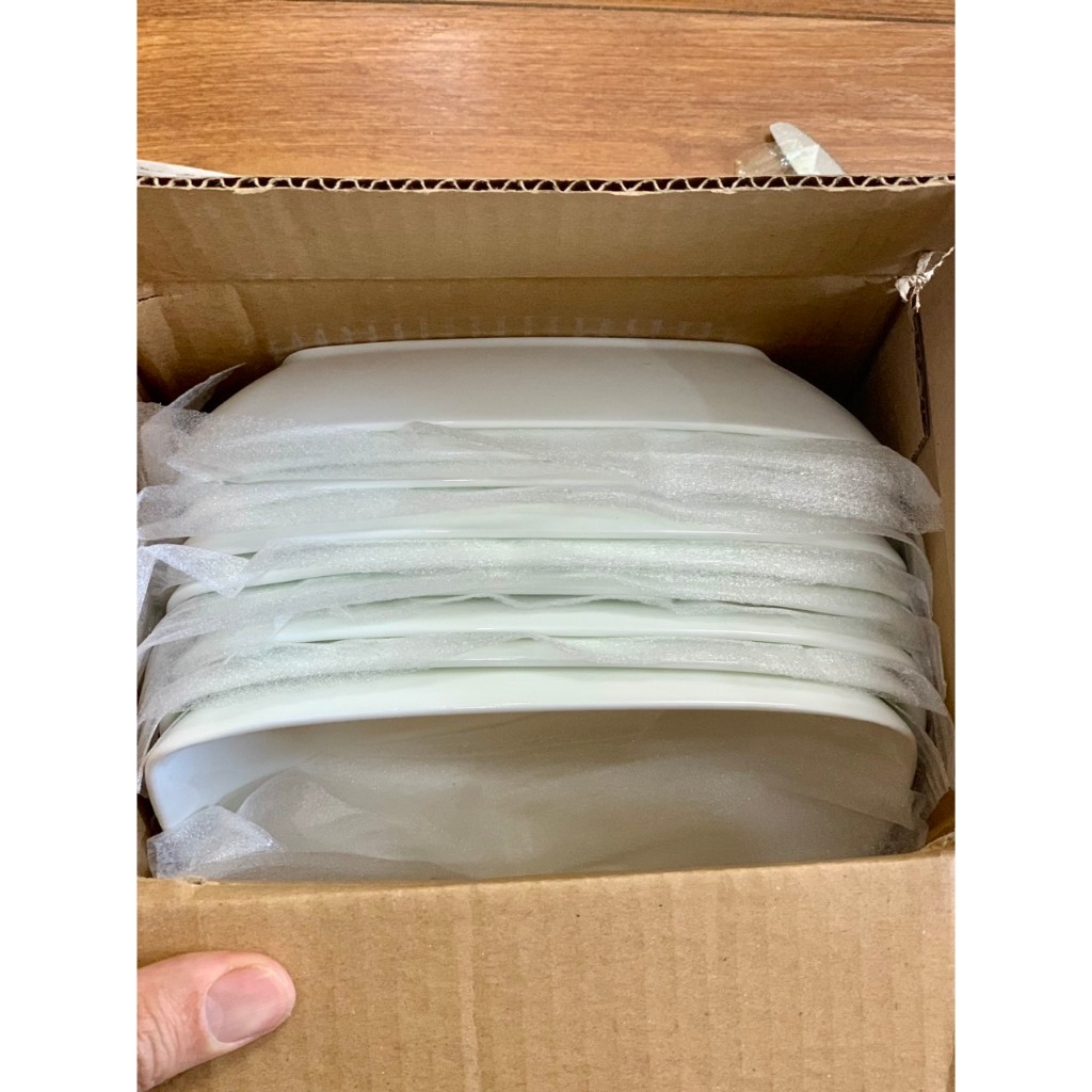 Đĩa sứ hình chữ nhật hàng không loại 1 trắng sứ kích thước 18x12x5cm | BigBuy360 - bigbuy360.vn
