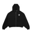 GOUNI® HOODIE DOUBLE ZIP BIG SYMBOL LOGO / BLACK