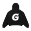 GOUNI® HOODIE DOUBLE ZIP BIG SYMBOL LOGO / BLACK