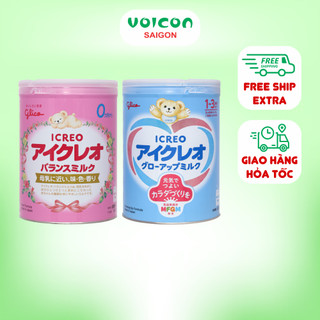 Sữa Glico Icreo Nội Địa Nhật Bản Mát Tự Nhiên, Hỗ Trợ Tiêu Hóa, Tăng đề kháng, Phát Triển Toàn Diện