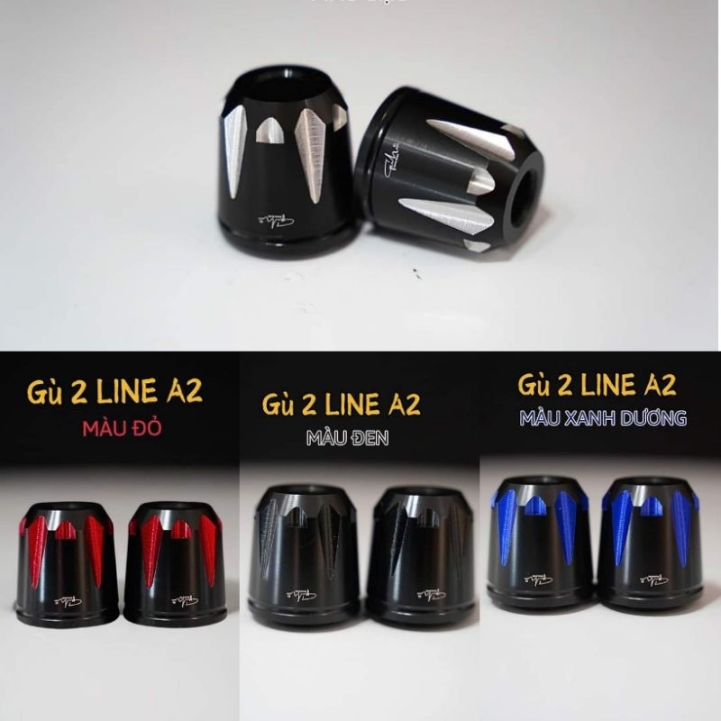 Gù Tay Lái Xe Máy 2 Line Nhôm CNC Hiệu GH Racing Nhiều Màu | Shopee ...