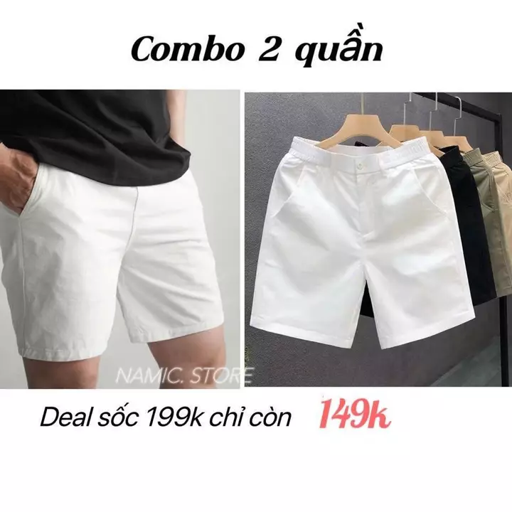 Combo 2 quần sort nam chất liệu kaki gió 6 màu trẻ trung năng đông. Menswear Có Túi