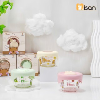 Hộp trữ đông ăn dặm thủy tinh Misan có vạch chia, đựng đồ ăn dặm cho bé size 110ml và 140ml babyhome