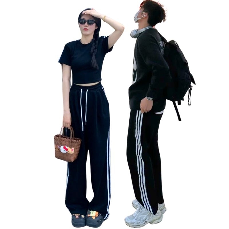 40-105KG Quần Ống Suông Nam Nữ BIGSIZE Lưng Chun Ống Rộng Women Pants Ong