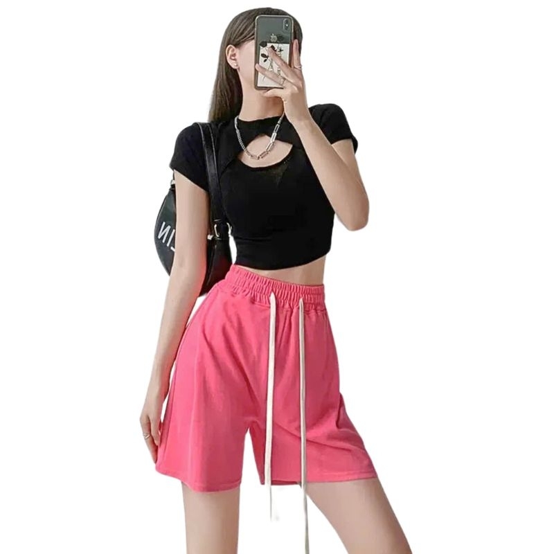 Bigsize 40-110KG Quần Short Nam Nữ Basic Nỉ Cotton Sói Store - MÃ 9