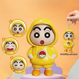 Đồ Chơi Shin 3 Biểu Cảm – Móc Khóa Shin Dễ Thương, Hài Hước, Phụ Kiện Trang Trí Balo