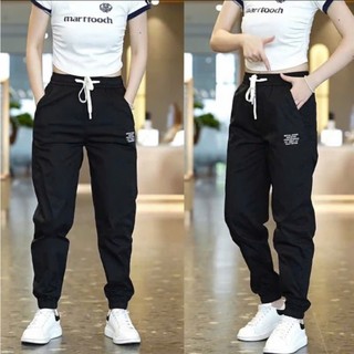 Quần jogger kaki thể thao nam nữ, quần jogger nam nữ cạo chun chất vải kaki