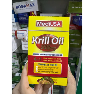 dầu nhuyễn thể Mediusa krill oil hộp 60 viên nhập khẩu mỹ