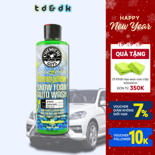 Nước rửa xe đậm đặc, tăng cường bóng Chemical Guys Honeydew Snow Foam, siêu nhiều bọt, hương dưa lưới 473ml