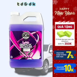 Dung dịch xịt bóng nhanh polymer Chemical Guys Synthetic Quick Detailer 3.8L, tạo độ bóng cao